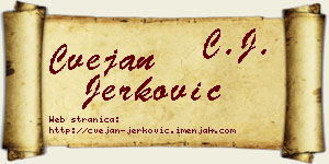 Cvejan Jerković vizit kartica